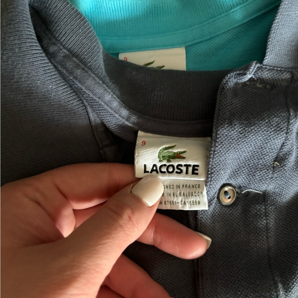 Lacoste men’s XXL polo. Gray.